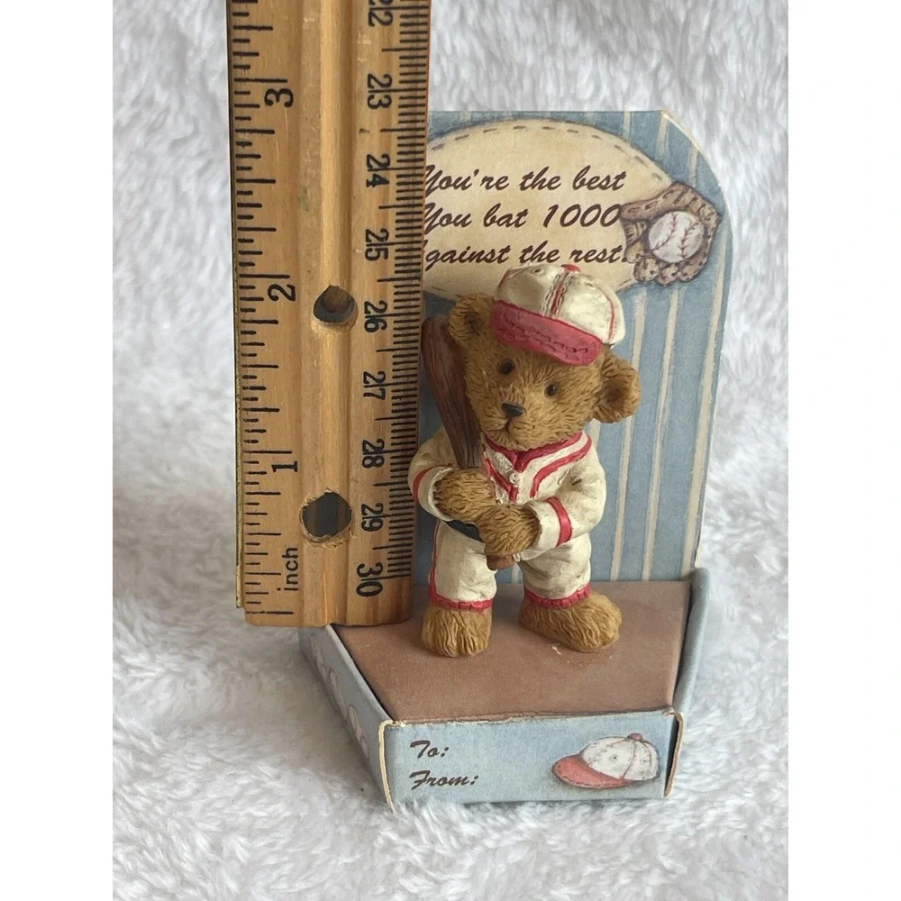 Collectible Baseball Bear Figurine‎ You're The Best, Bat 1000, Desk Decor